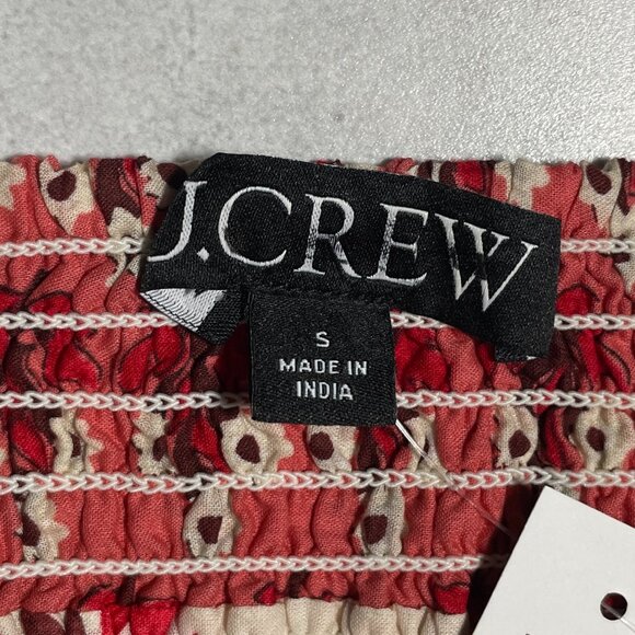 Flawed J. Crew Cotton Voile Midi Dress in Block Print Womens S Floral Item CI679 - Picture 11 of 16